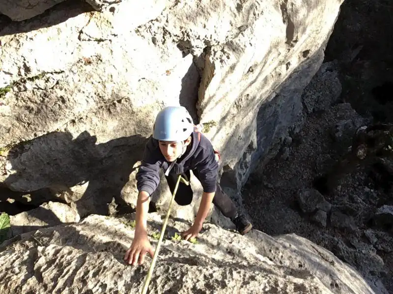 Initiation à l'escalade en Ardèche