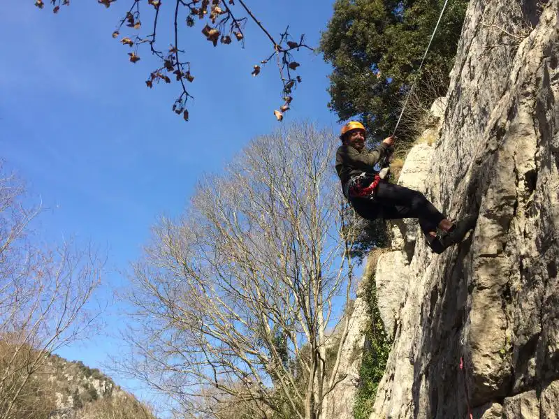 Initiation à l'escalade en Ardèche