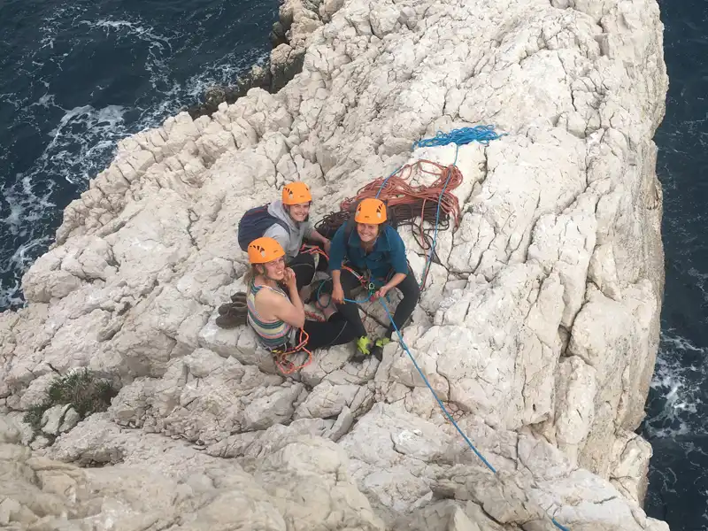 Séjour sportif d'escalade dans les Calanques entre Marseille et Cassis
