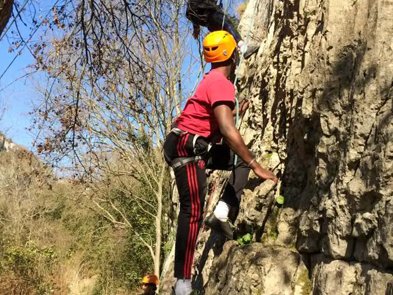 Initiation à l'escalade en Ardèche