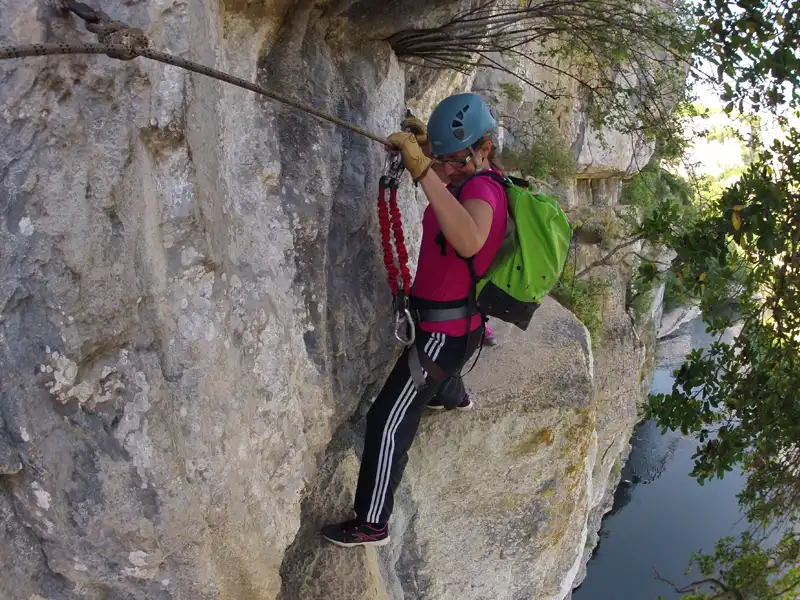 Pack d'activités avec canoë et via cordata en Ardèche